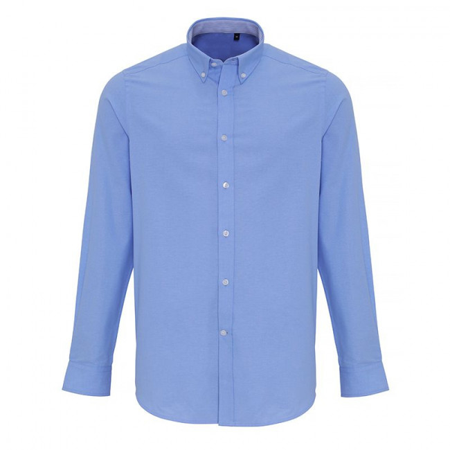Mens Blue Oxford Stripe Shirt