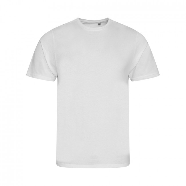 White Mens Organic Short Sleeve Cascade T-Shirt