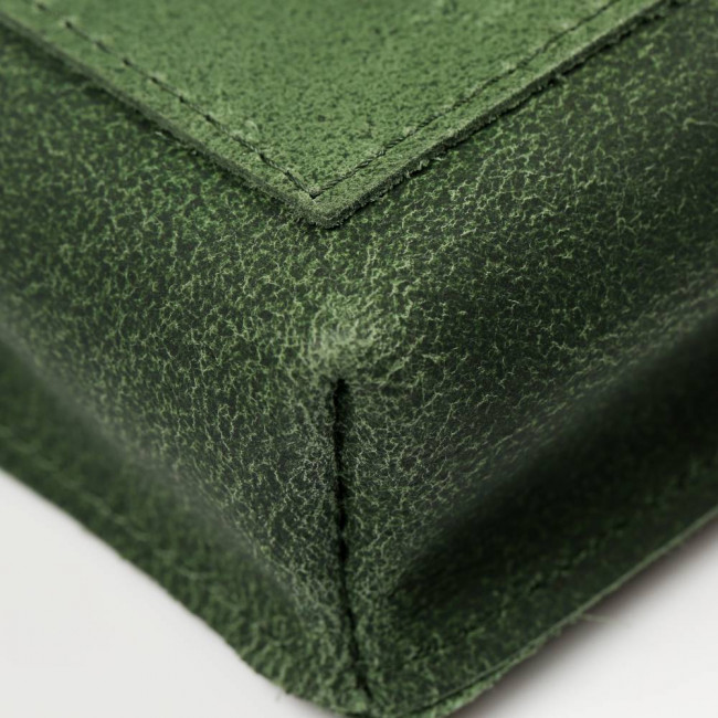 Bottle Green Leather Pouch