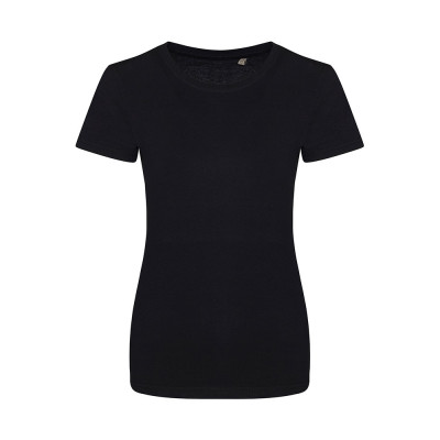 Black Womens Organic Short Sleeve Cascade T-Shirt