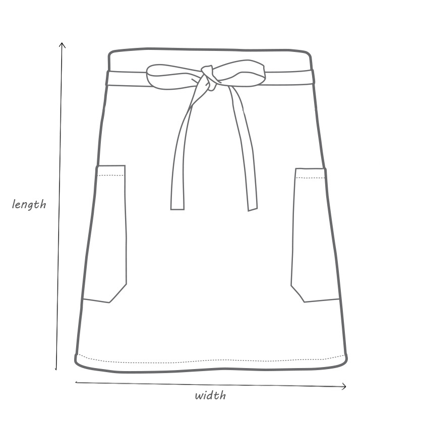 Waist Apron Dimmensions